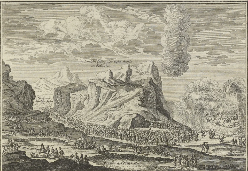 An illustration from Historische Bilder-Bibel : welche besteht in Fünff Theill, 1700, leaf 68