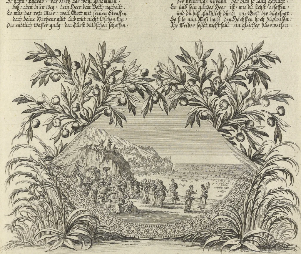 An illustration from Historische Bilder-Bibel : welche besteht in Fünff Theill, 1700, leaf 68