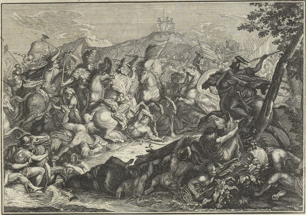 An illustration from Historische Bilder-Bibel : welche besteht in Fünff Theill, 1700, leaf 72
