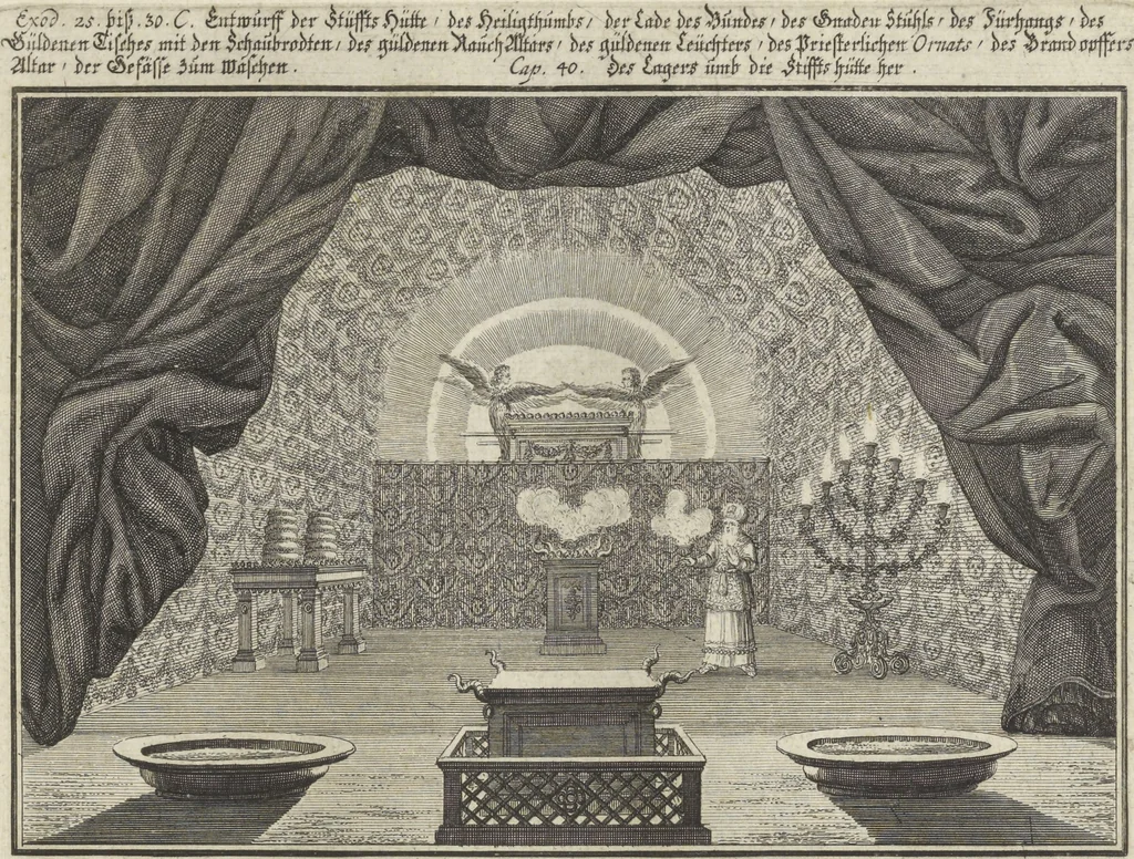An illustration from Historische Bilder-Bibel : welche besteht in Fünff Theill, 1700, leaf 74