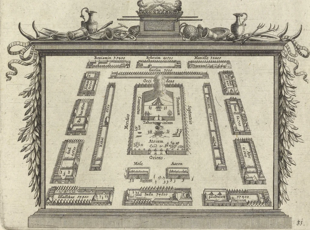 An illustration from Historische Bilder-Bibel : welche besteht in Fünff Theill, 1700, leaf 74