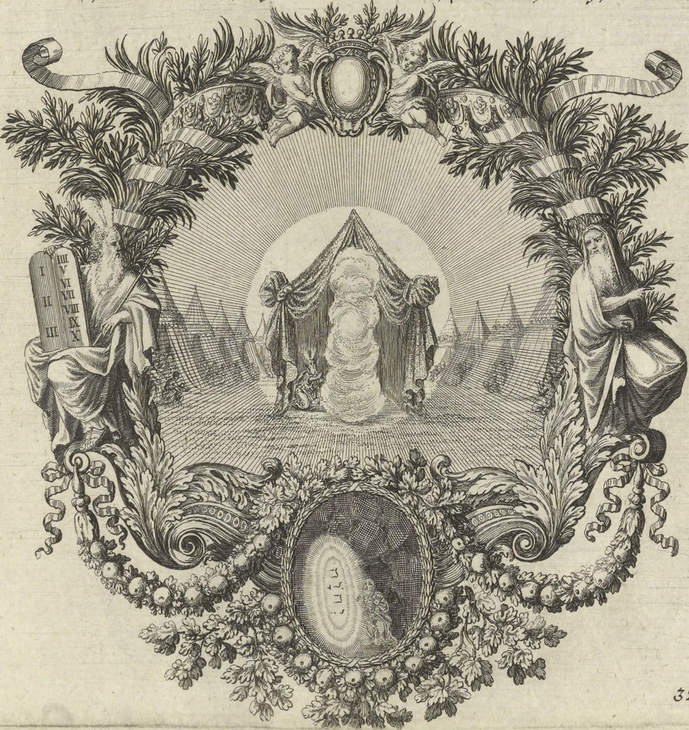 An illustration from Historische Bilder-Bibel : welche besteht in Fünff Theill, 1700, leaf 76