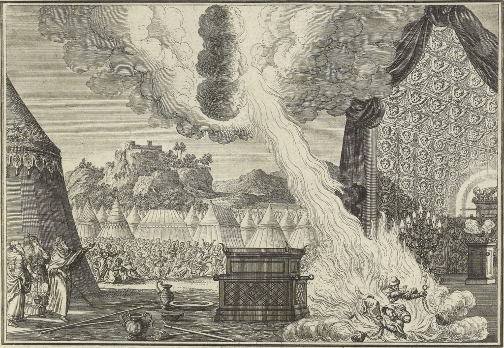 An illustration from Historische Bilder-Bibel : welche besteht in Fünff Theill, 1700, leaf 78
