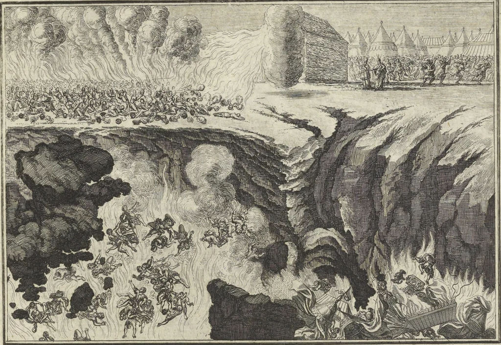 An illustration from Historische Bilder-Bibel : welche besteht in Fünff Theill, 1700, leaf 80