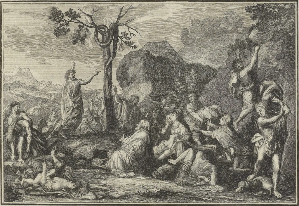 An illustration from Historische Bilder-Bibel : welche besteht in Fünff Theill, 1700, leaf 82