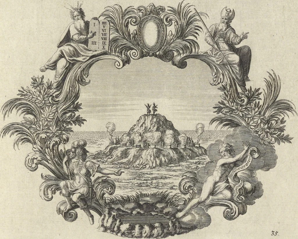 An illustration from Historische Bilder-Bibel : welche besteht in Fünff Theill, 1700, leaf 82