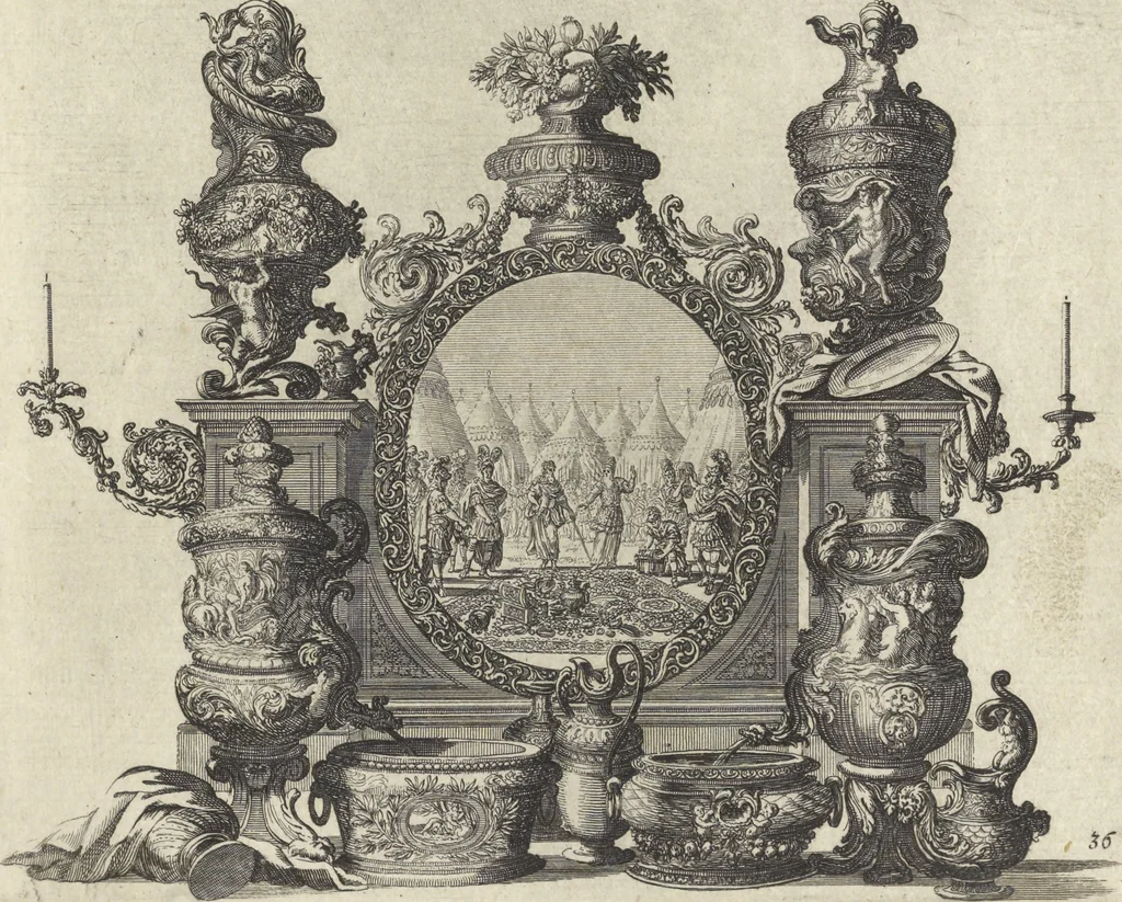An illustration from Historische Bilder-Bibel : welche besteht in Fünff Theill, 1700, leaf 84