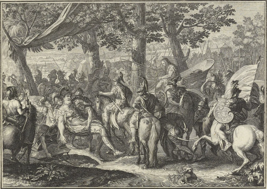 An illustration from Historische Bilder-Bibel : welche besteht in Fünff Theill, 1700, leaf 86