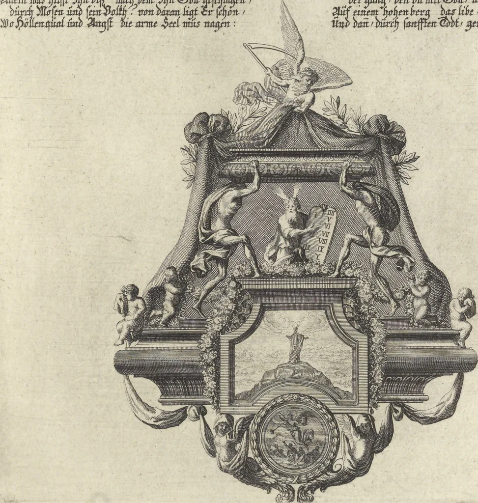 An illustration from Historische Bilder-Bibel : welche besteht in Fünff Theill, 1700, leaf 86