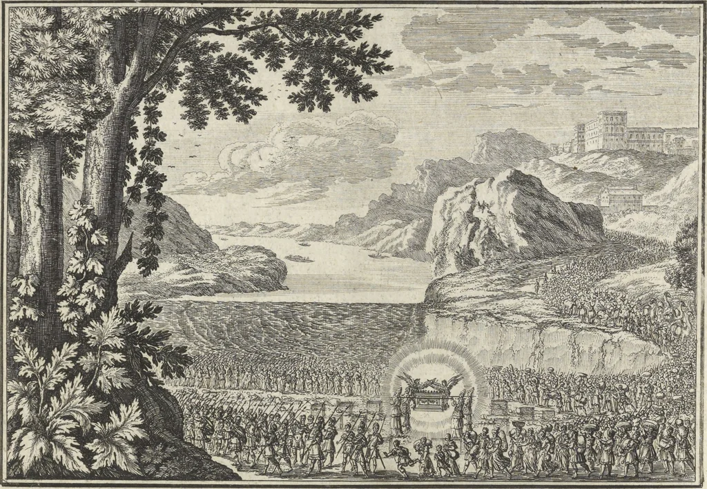 An illustration from Historische Bilder-Bibel : welche besteht in Fünff Theill, 1700, leaf 88