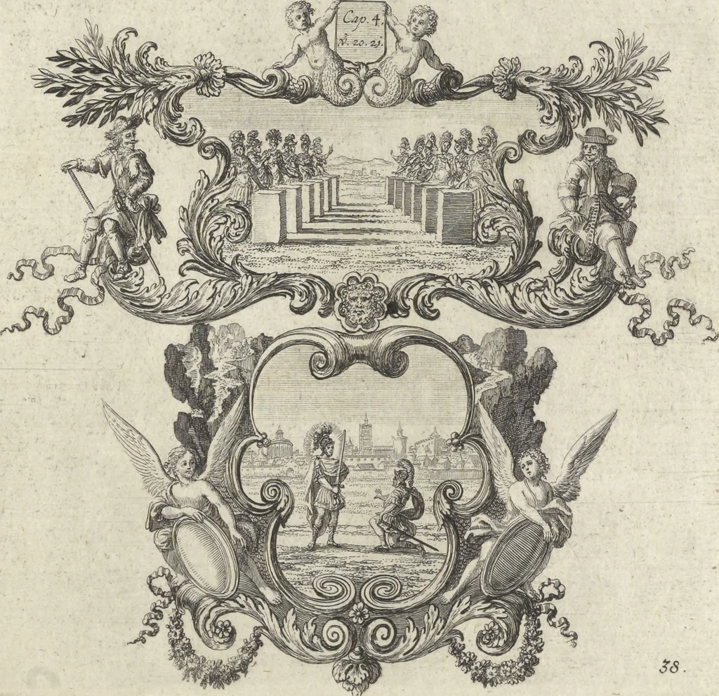An illustration from Historische Bilder-Bibel : welche besteht in Fünff Theill, 1700, leaf 88