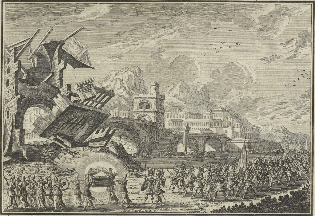 An illustration from Historische Bilder-Bibel : welche besteht in Fünff Theill, 1700, leaf 90
