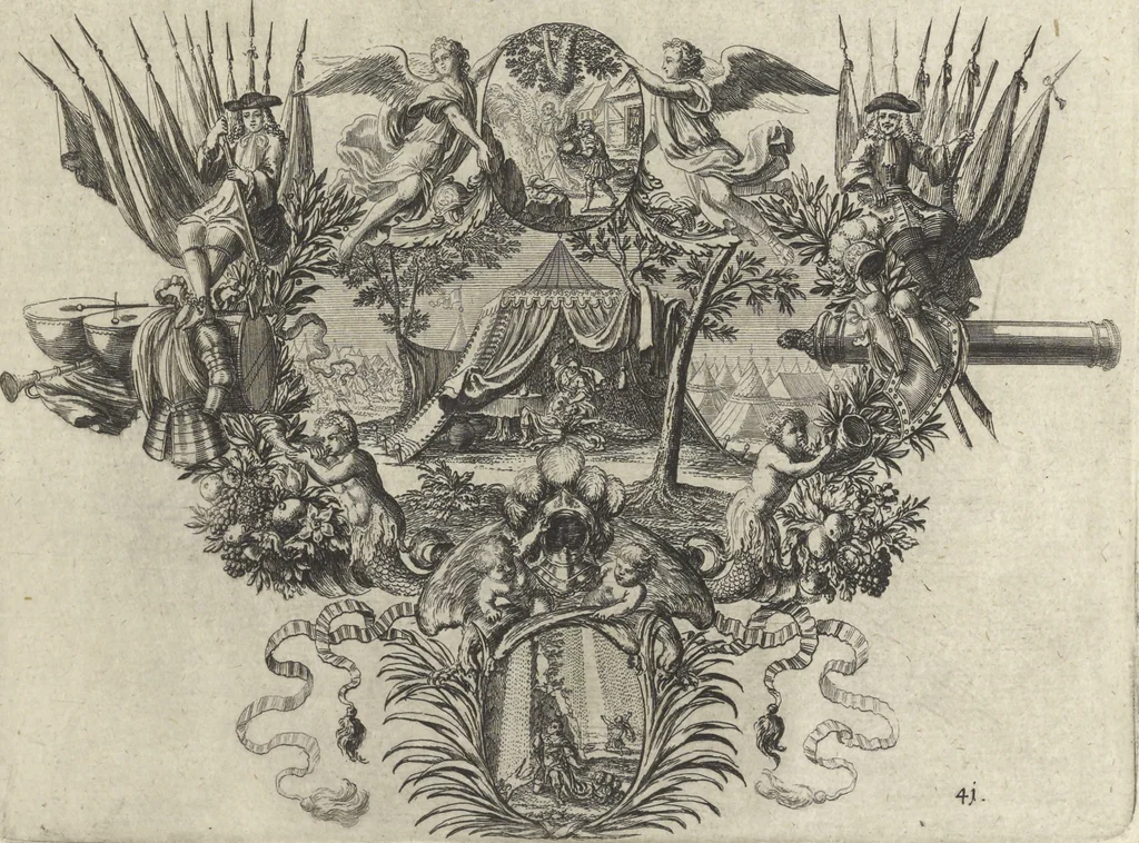 An illustration from Historische Bilder-Bibel : welche besteht in Fünff Theill, 1700, leaf 94