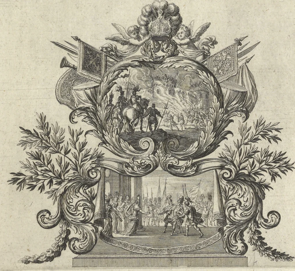 An illustration from Historische Bilder-Bibel : welche besteht in Fünff Theill, 1700, leaf 96