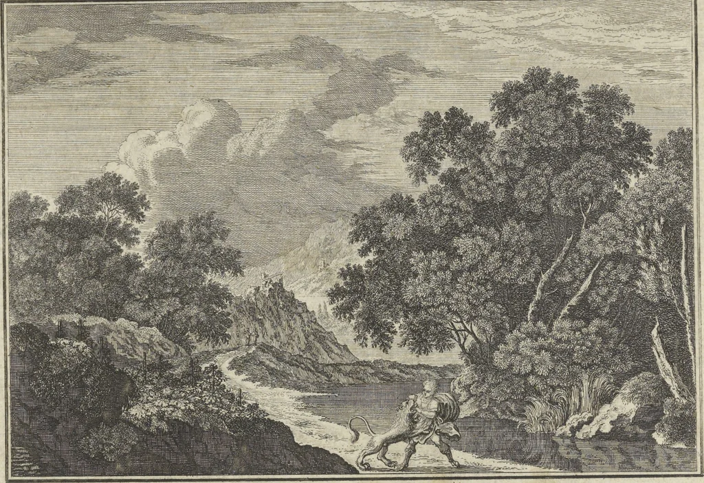 An illustration from Historische Bilder-Bibel : welche besteht in Fünff Theill, 1700, leaf 98