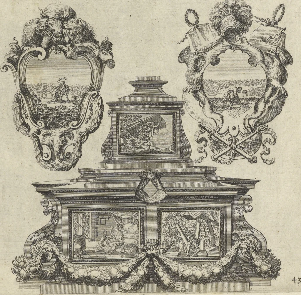 An illustration from Historische Bilder-Bibel : welche besteht in Fünff Theill, 1700, leaf 98