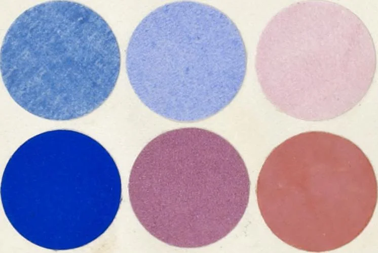 An illustration from Principles of the science of colour : concisely stated to aid and promote their useful application in the decorative arts, 1872, leaf 53