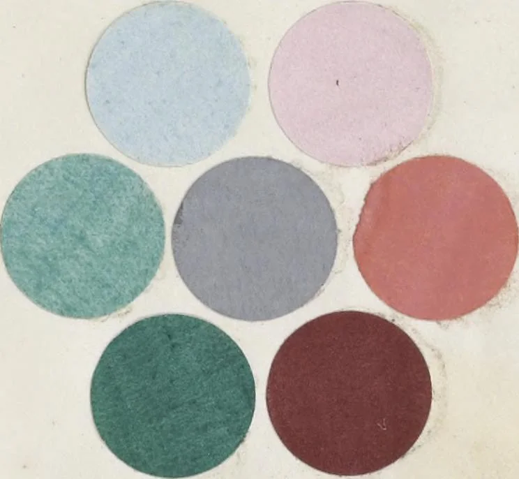 An illustration from Principles of the science of colour : concisely stated to aid and promote their useful application in the decorative arts, 1872, leaf 56