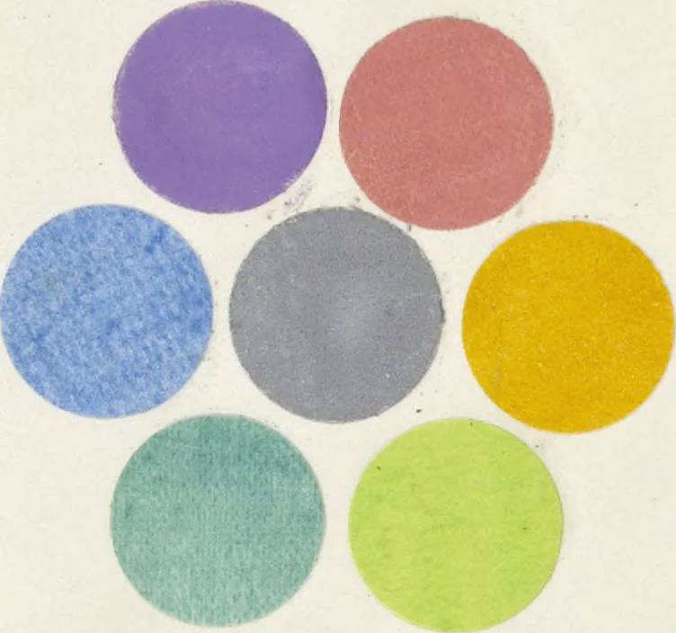 An illustration from Principles of the science of colour : concisely stated to aid and promote their useful application in the decorative arts, 1872, leaf 59