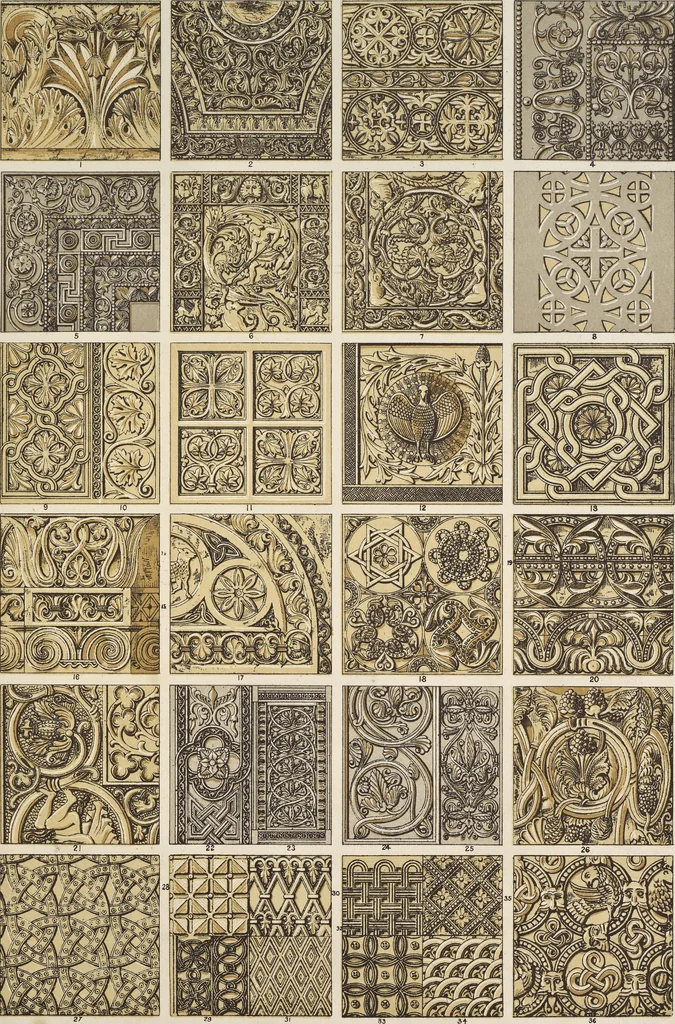 An illustration from The grammar of ornament, 1868, leaf 114