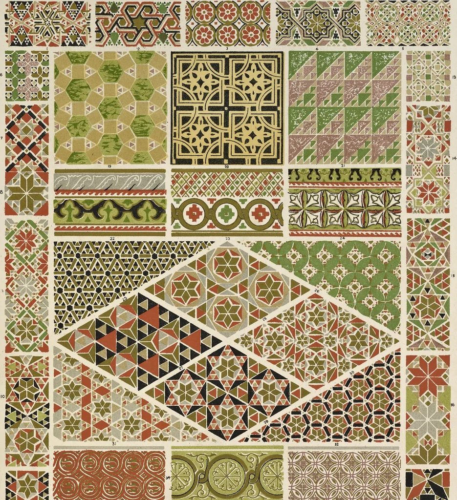 An illustration from The grammar of ornament, 1868, leaf 120