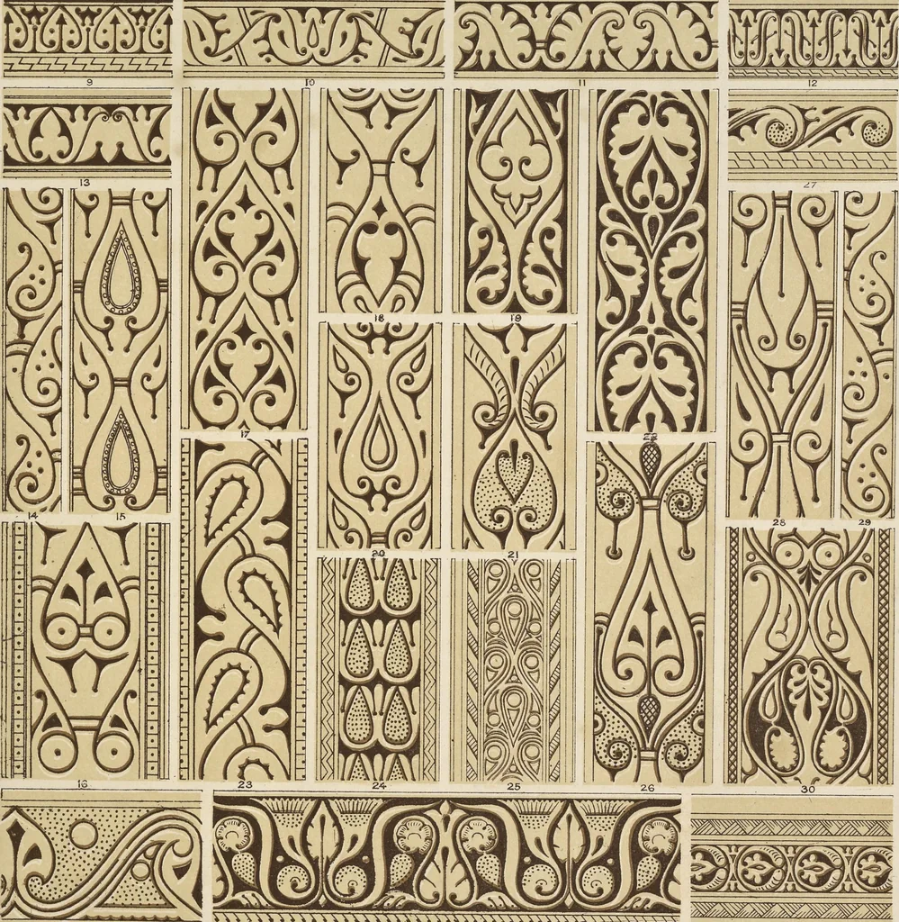 An illustration from The grammar of ornament, 1868, leaf 128