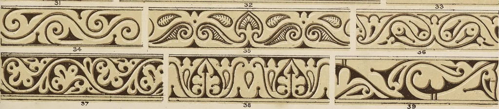 An illustration from The grammar of ornament, 1868, leaf 128