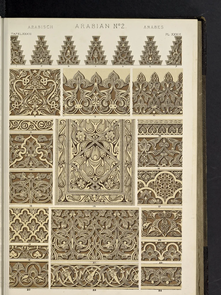 An illustration from The grammar of ornament, 1868, leaf 130