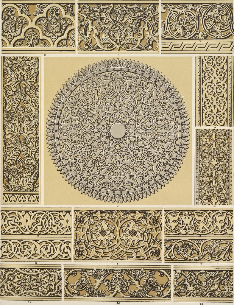 An illustration from The grammar of ornament, 1868, leaf 132