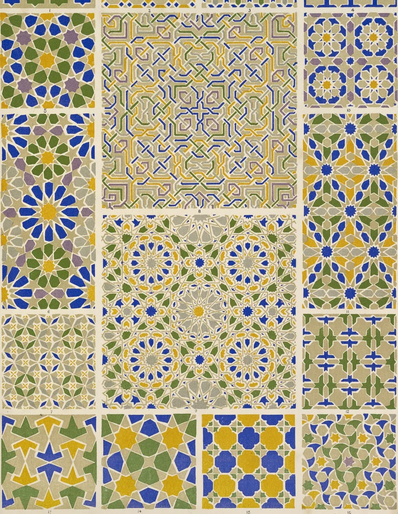 An illustration from The grammar of ornament, 1868, leaf 168