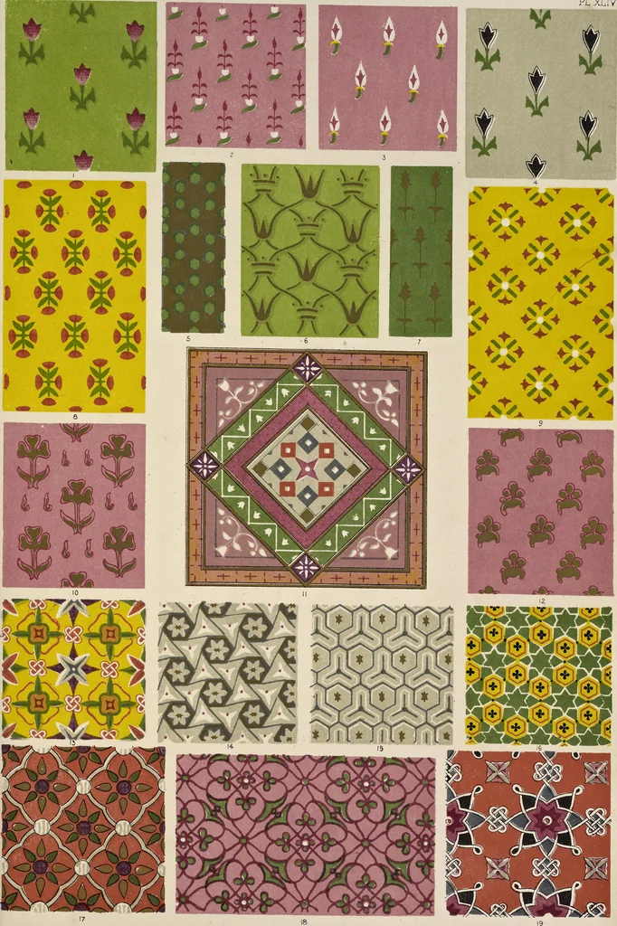 An illustration from The grammar of ornament, 1868, leaf 180
