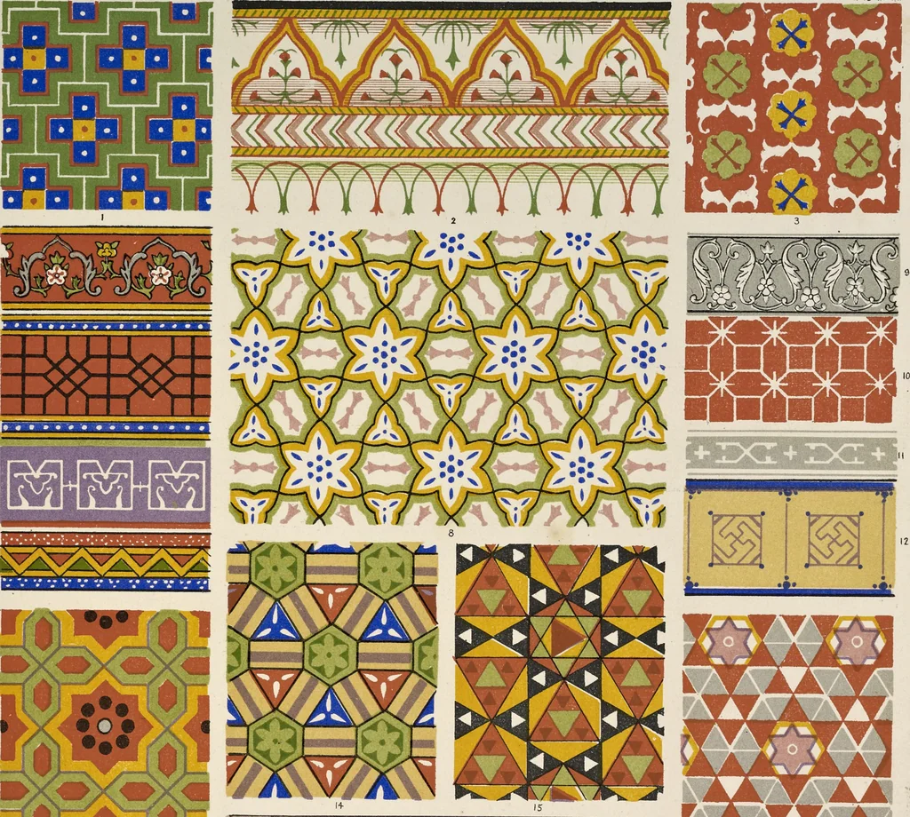 An illustration from The grammar of ornament, 1868, leaf 182