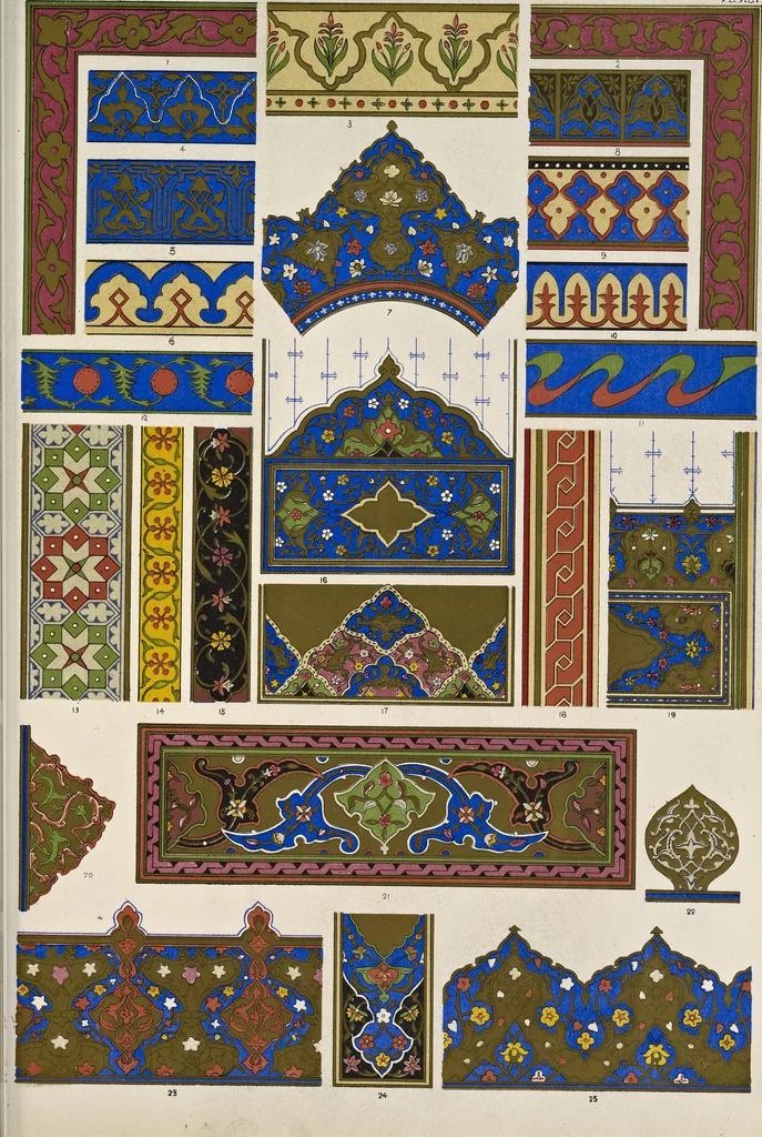 An illustration from The grammar of ornament, 1868, leaf 184
