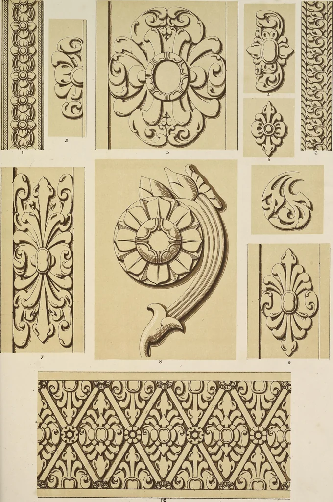 An illustration from The grammar of ornament, 1868, leaf 214
