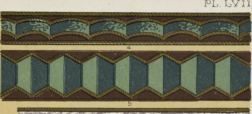 An illustration from The grammar of ornament, 1868, leaf 216