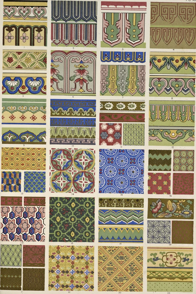 An illustration from The grammar of ornament, 1868, leaf 226