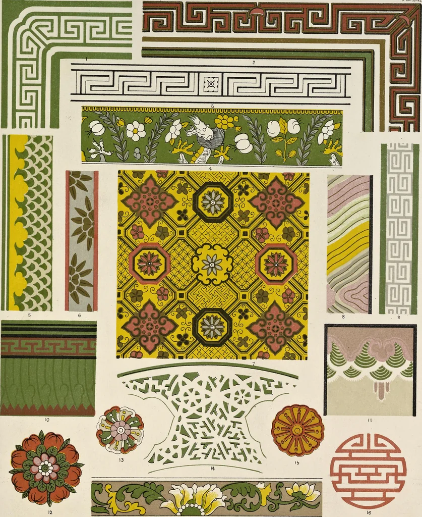 An illustration from The grammar of ornament, 1868, leaf 228