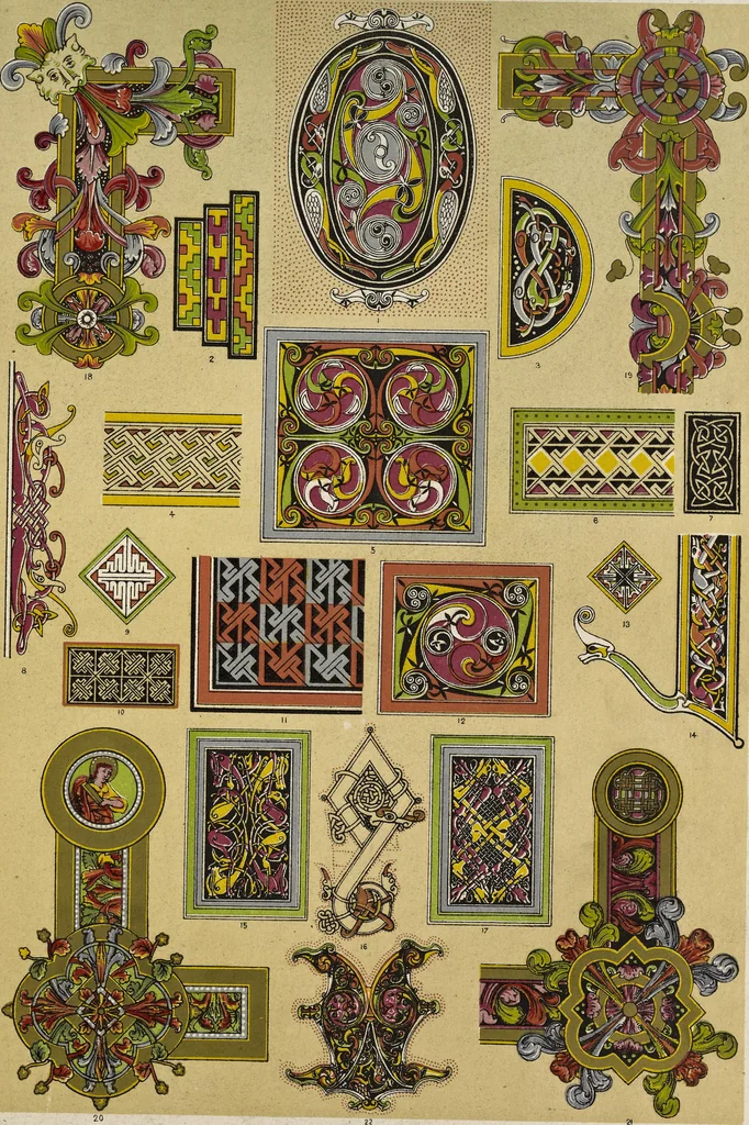 An illustration from The grammar of ornament, 1868, leaf 240
