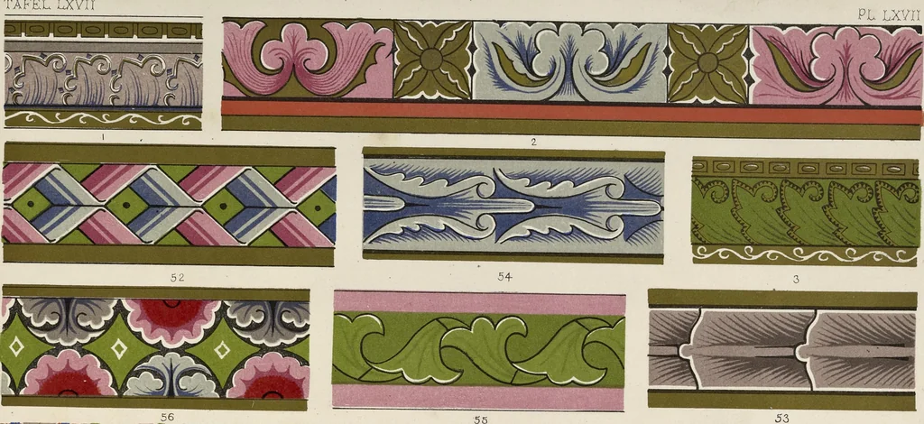 An illustration from The grammar of ornament, 1868, leaf 254