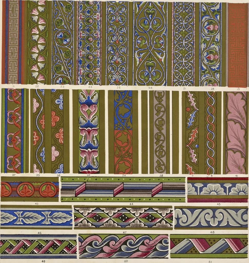 An illustration from The grammar of ornament, 1868, leaf 254