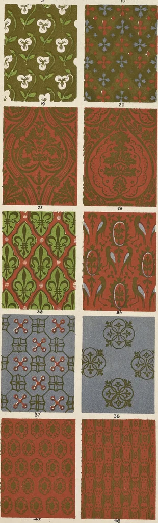 An illustration from The grammar of ornament, 1868, leaf 258