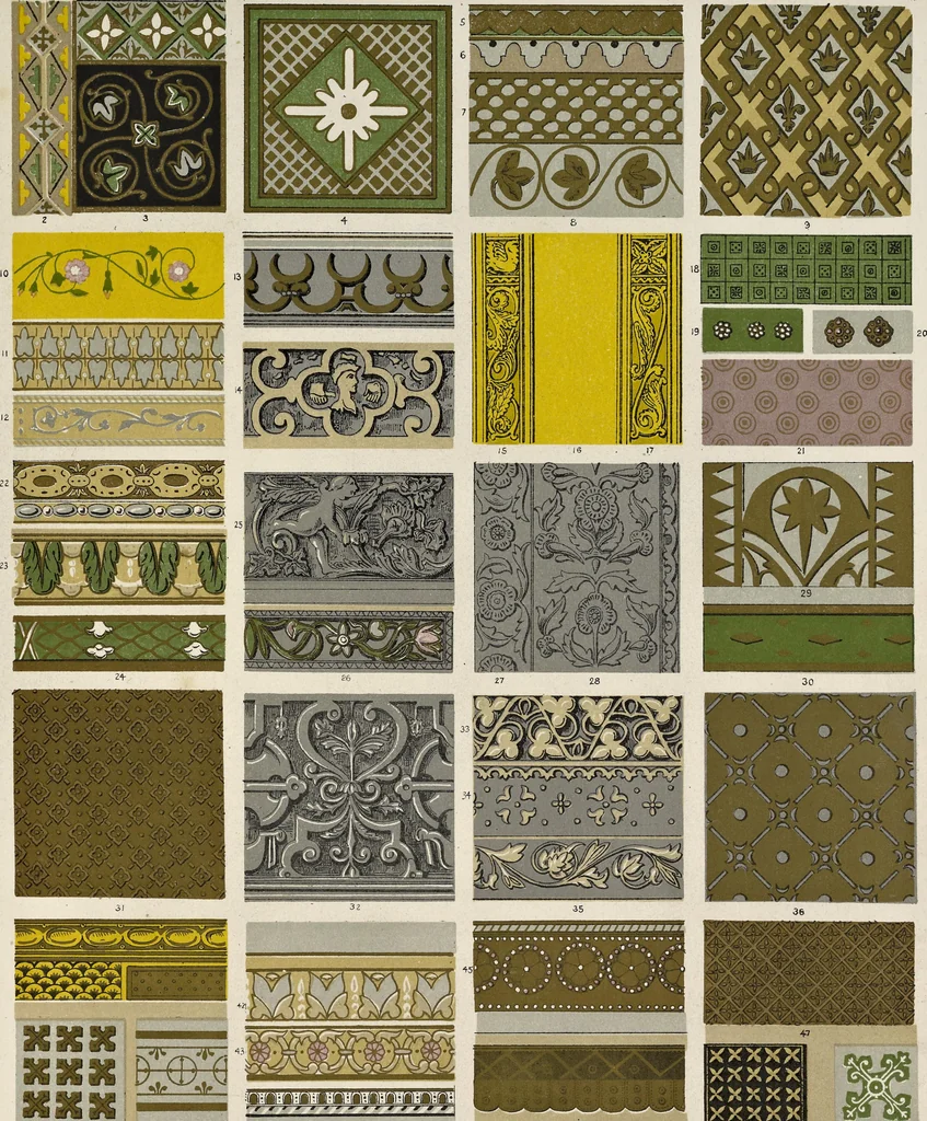 An illustration from The grammar of ornament, 1868, leaf 284
