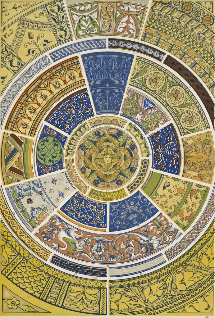 An illustration from The grammar of ornament, 1868, leaf 286
