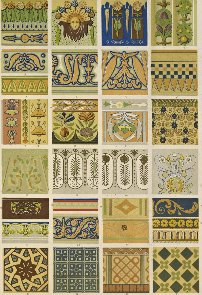 An illustration from The grammar of ornament, 1868, leaf 288