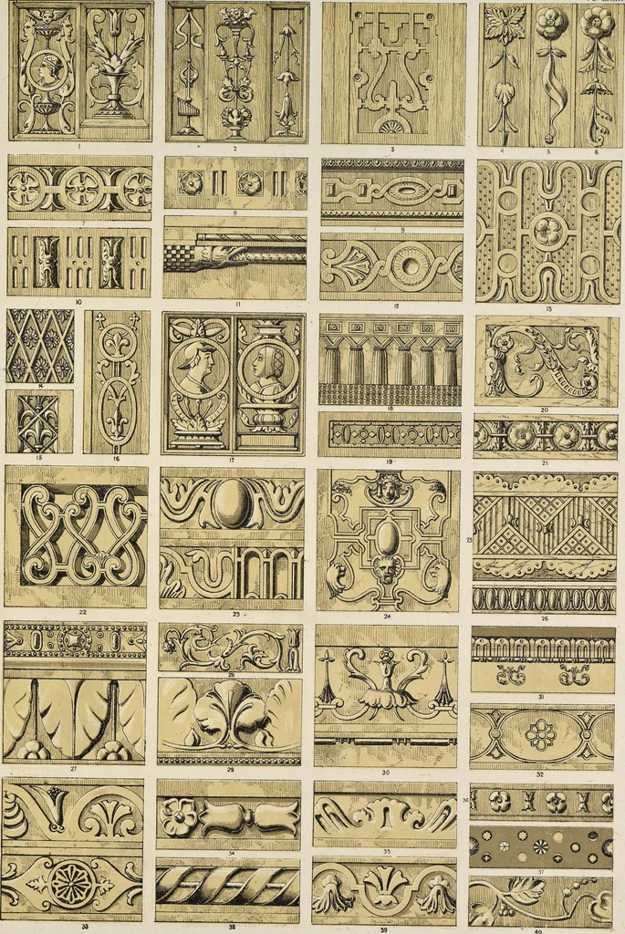 An illustration from The grammar of ornament, 1868, leaf 292