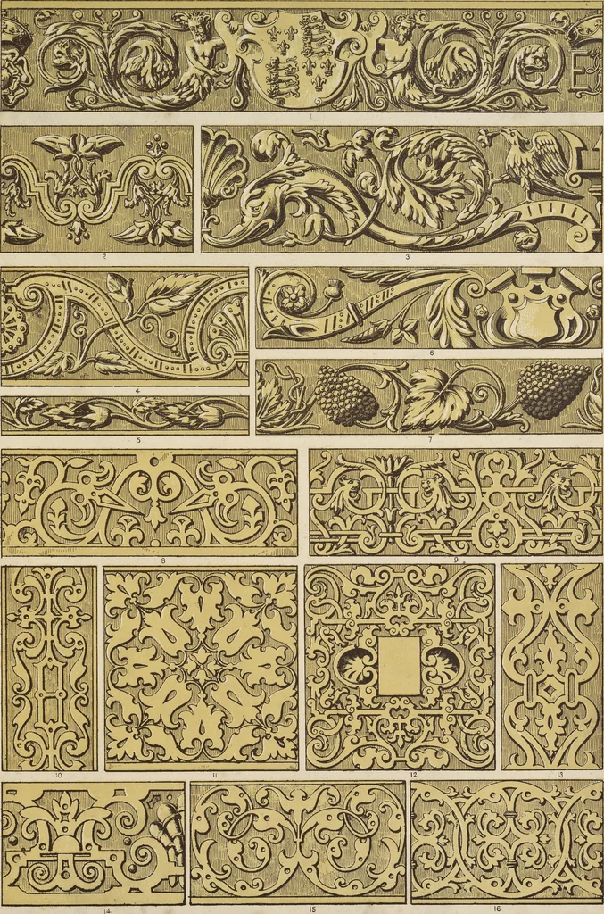 An illustration from The grammar of ornament, 1868, leaf 318