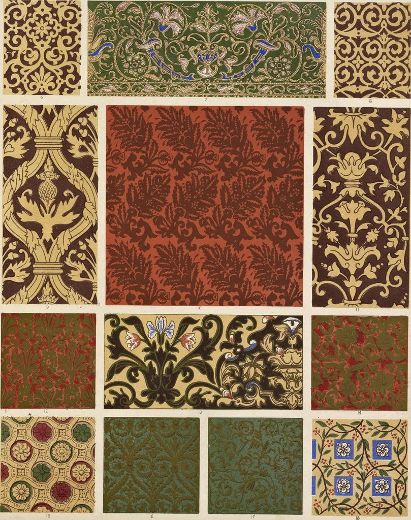 An illustration from The grammar of ornament, 1868, leaf 322