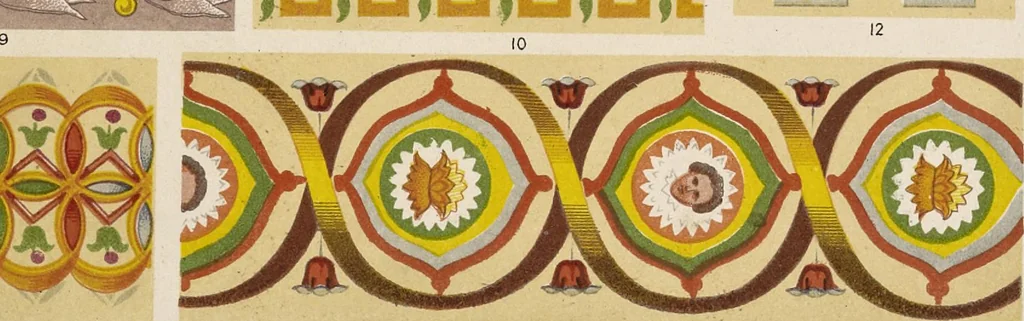 An illustration from The grammar of ornament, 1868, leaf 332