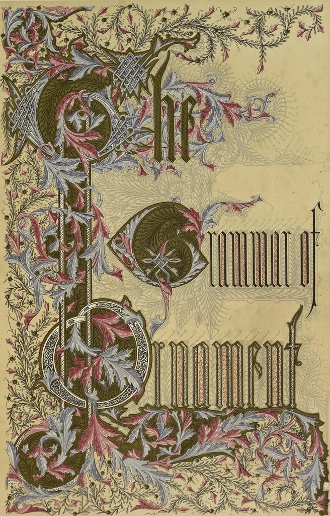 An illustration from The grammar of ornament, 1868, leaf 6