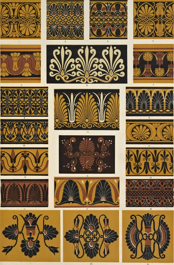 An illustration from The grammar of ornament, 1868, leaf 76